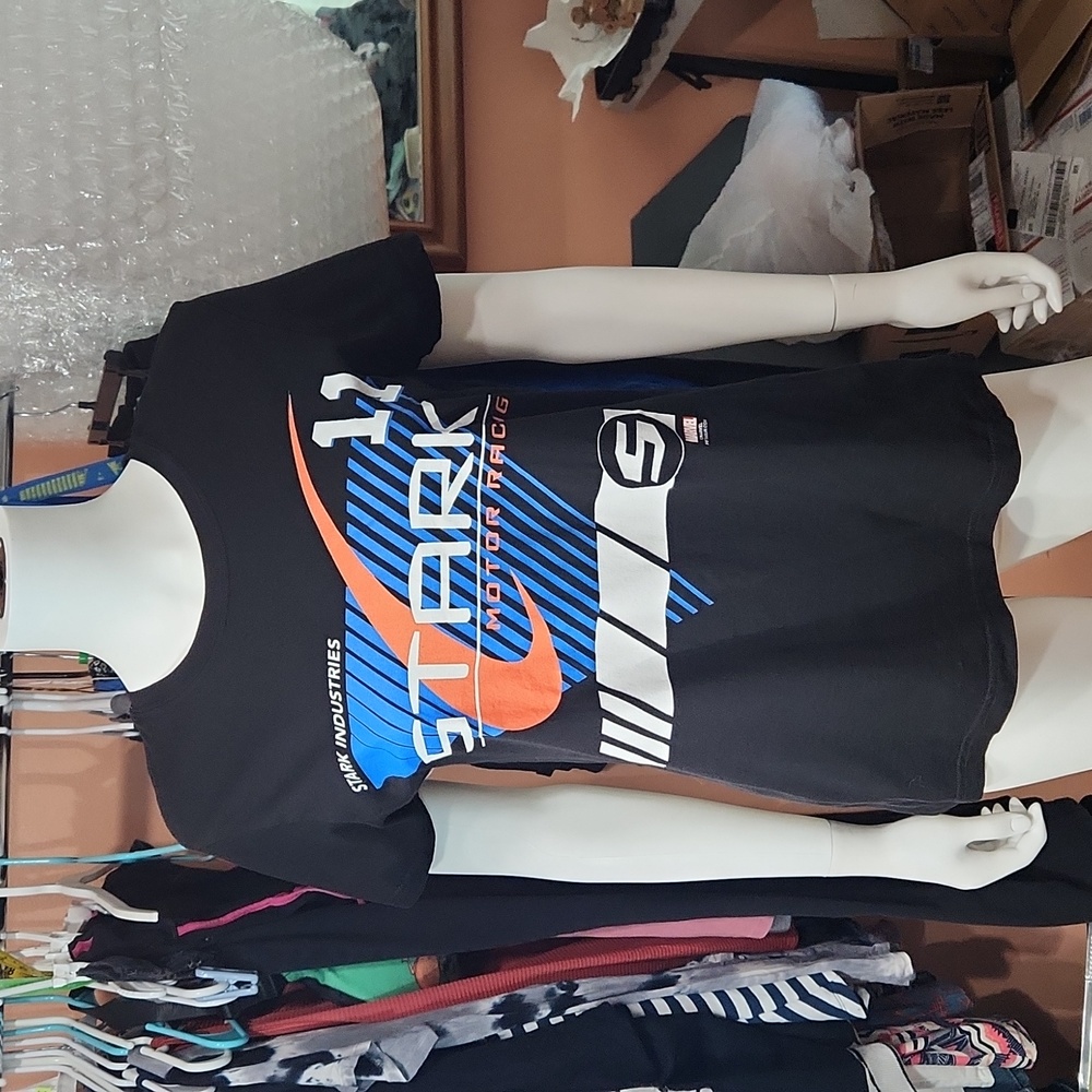 Marvel Stark Motor Racing Graphic Tee XLARGE